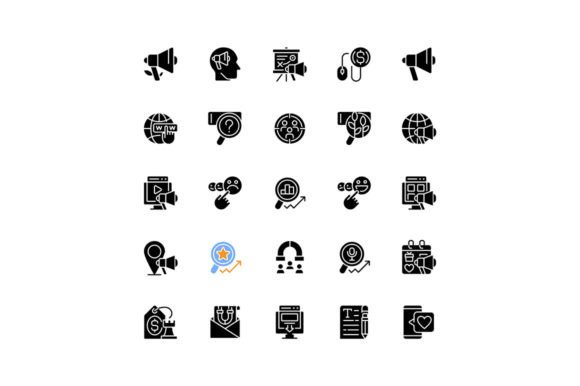 Choosing Visual Assets for Marketing: The Role of Glyph Icon Sets