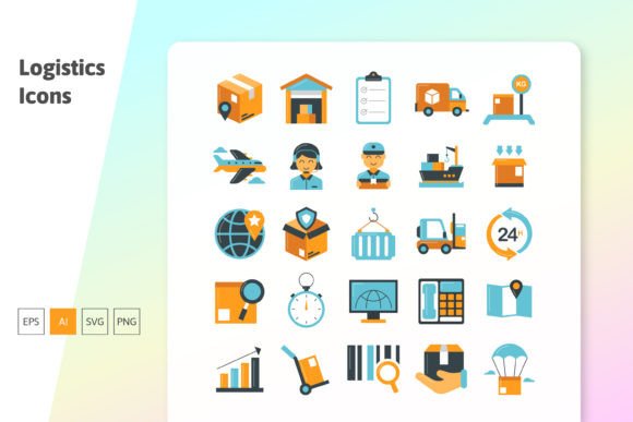 Evaluating the Logistic Flat Colored Icon Set for Modern Projects