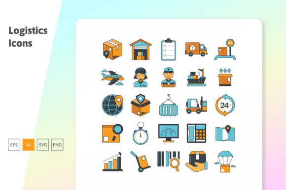 Logistic Filled Outline Icon: A Toolkit for Modern Visual Communication